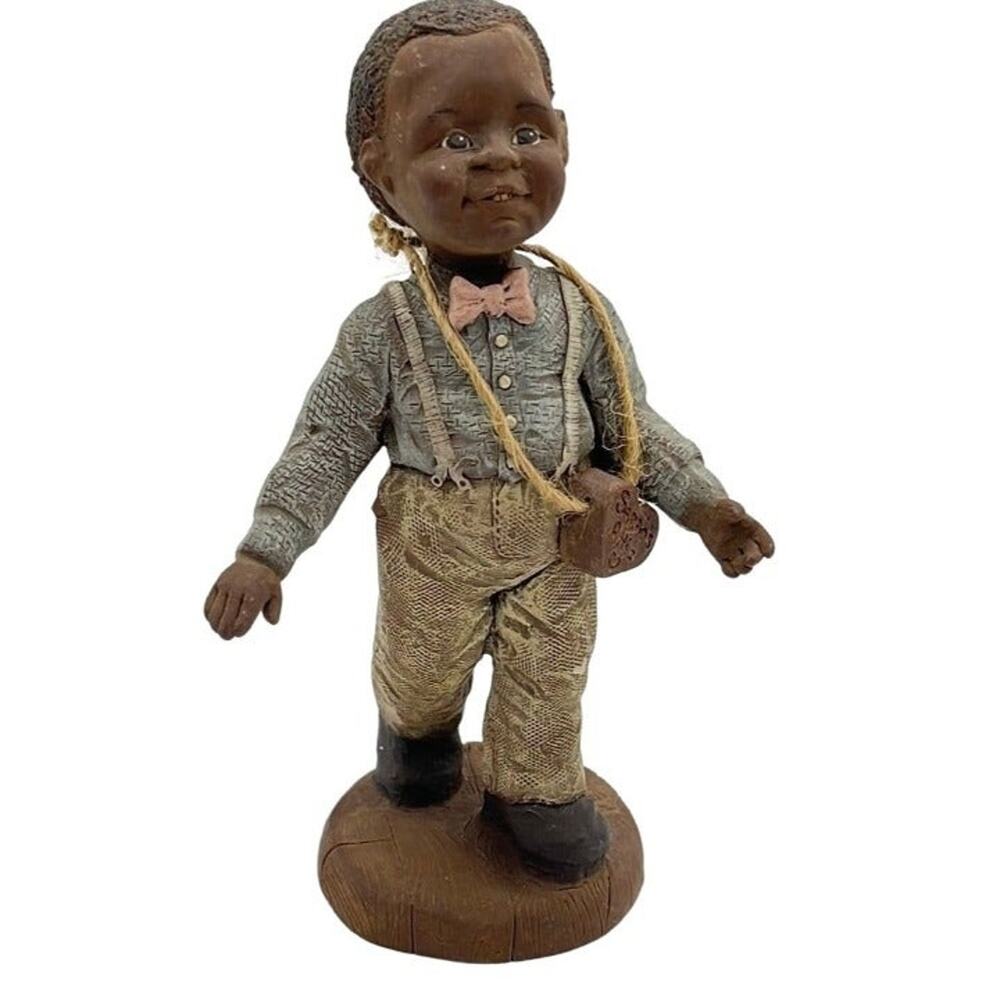 Sarah's Attic 1990 Percy African American Figurine Limited Edition #974/5000